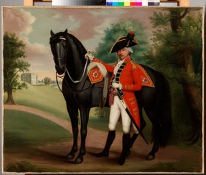 Portrait of a gentleman in military uniform by Thomas Peat